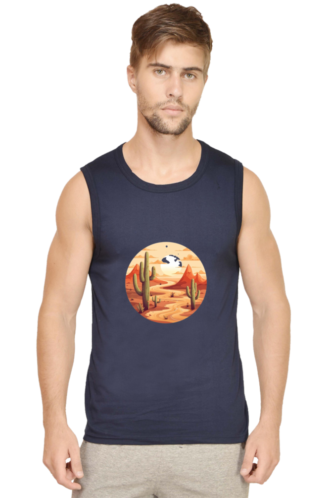 Men's Sleeveless Dessert T-Shirt