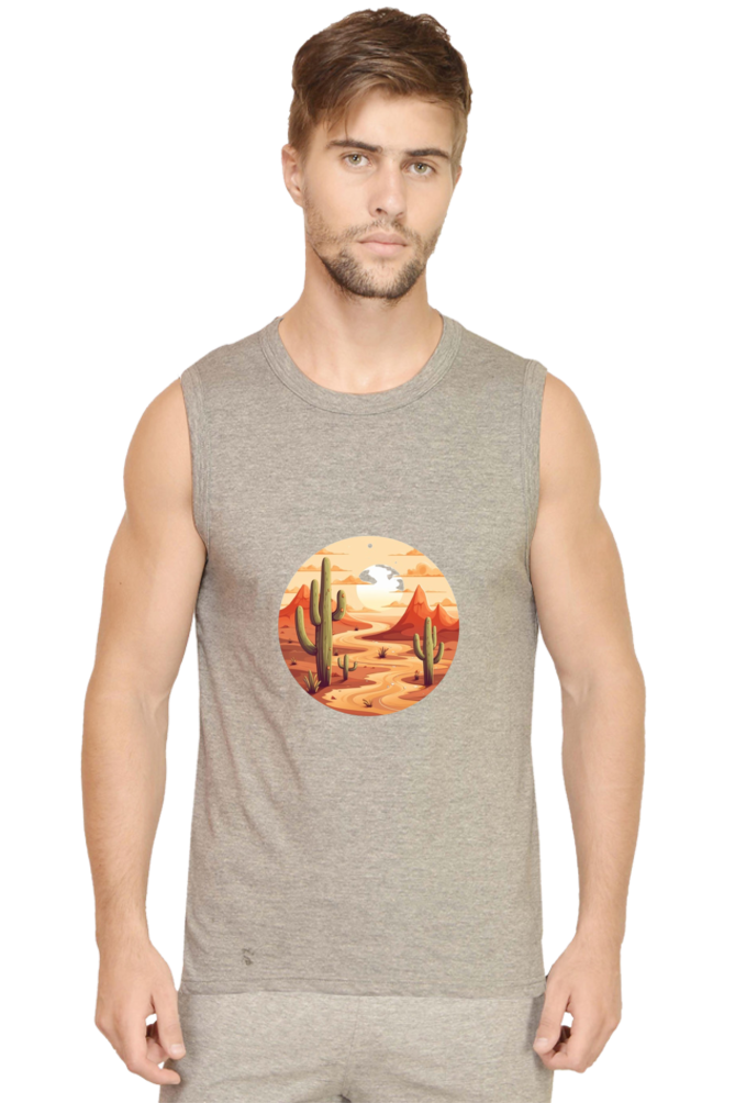 Men's Sleeveless Dessert T-Shirt