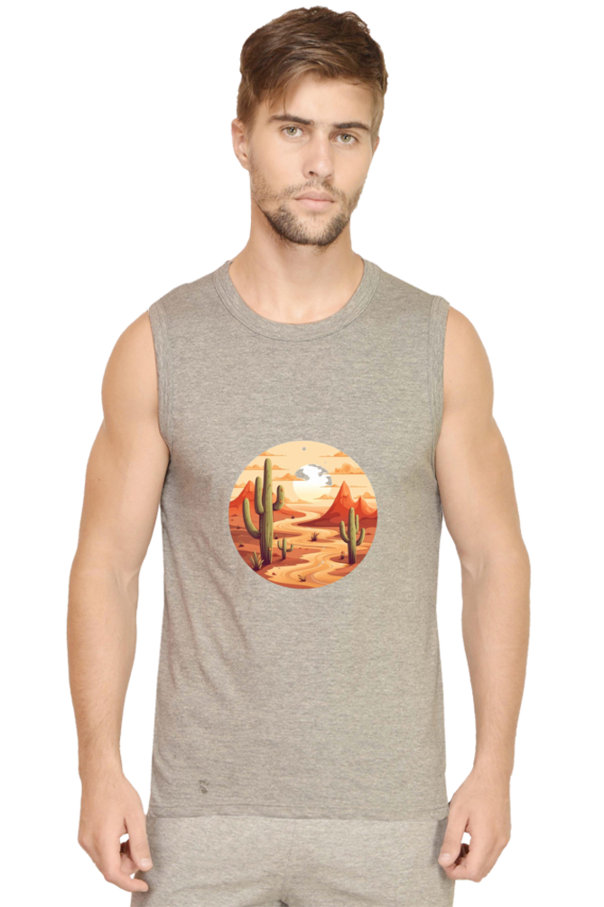 Men's Sleeveless Dessert T-Shirt