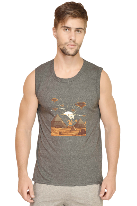Men's Sleeveless Alien Invasion T-Shirt