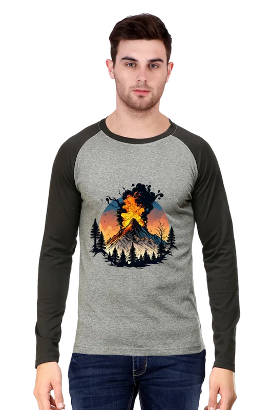 Men's Full Sleeve Volcano T-Shirt