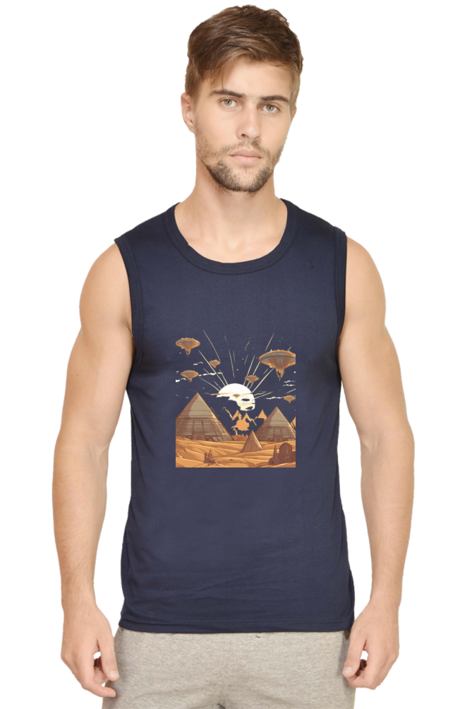 Men's Sleeveless Alien Invasion T-Shirt