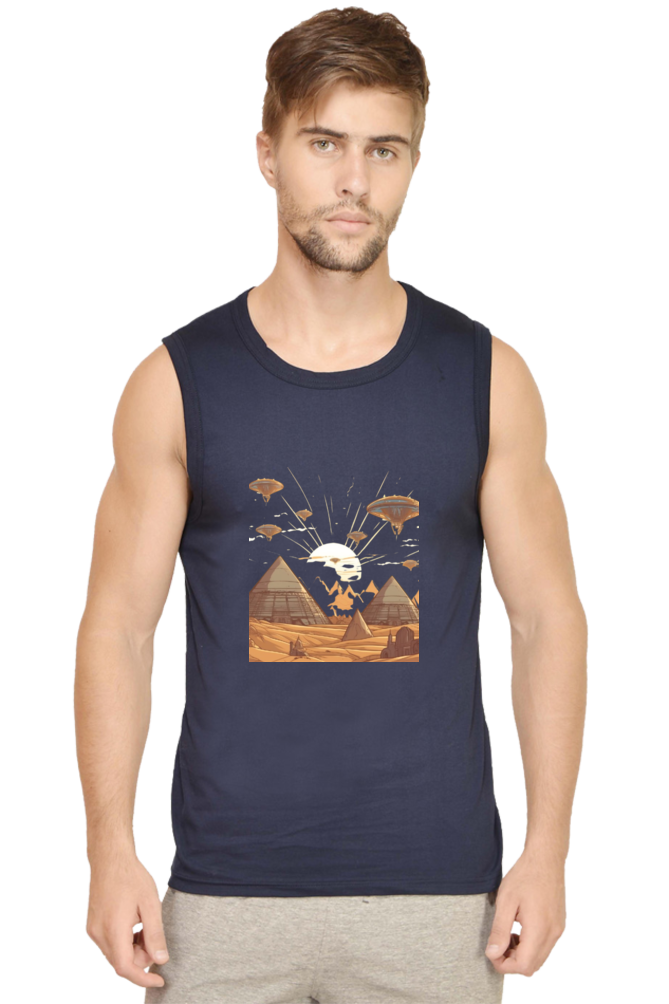 Men's Sleeveless Alien Invasion T-Shirt