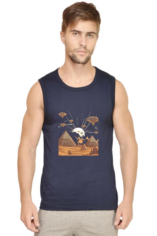 Men's Sleeveless Alien Invasion T-Shirt