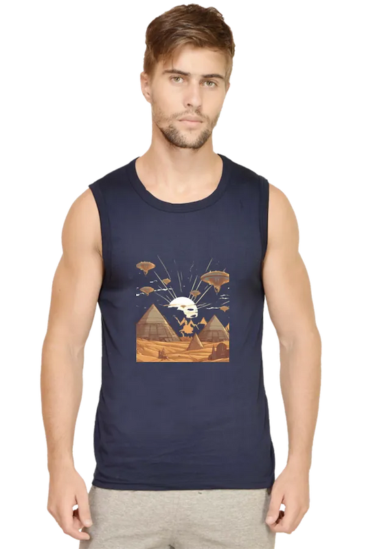 Men's Sleeveless Alien Invasion T-Shirt