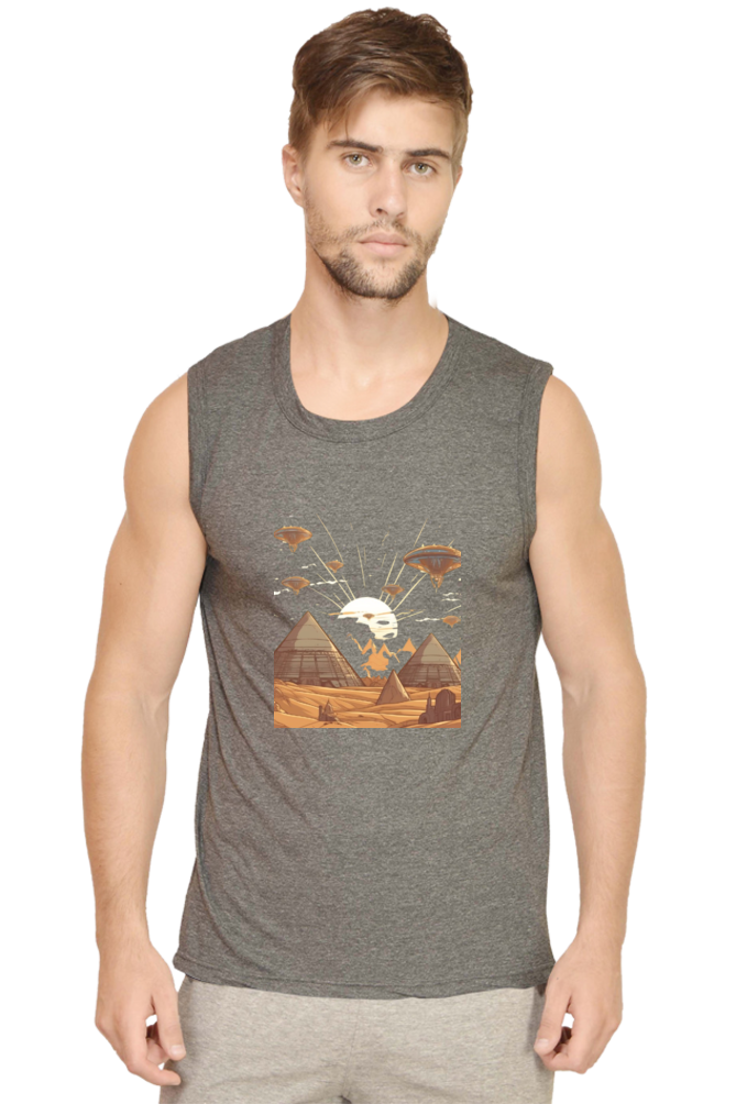 Men's Sleeveless Alien Invasion T-Shirt