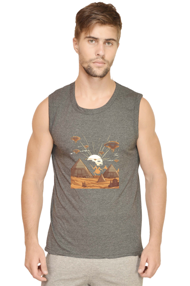 Men's Sleeveless Alien Invasion T-Shirt