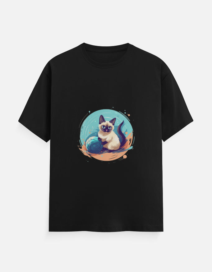Men's Feline Siamese Classic Crew T-Shirt