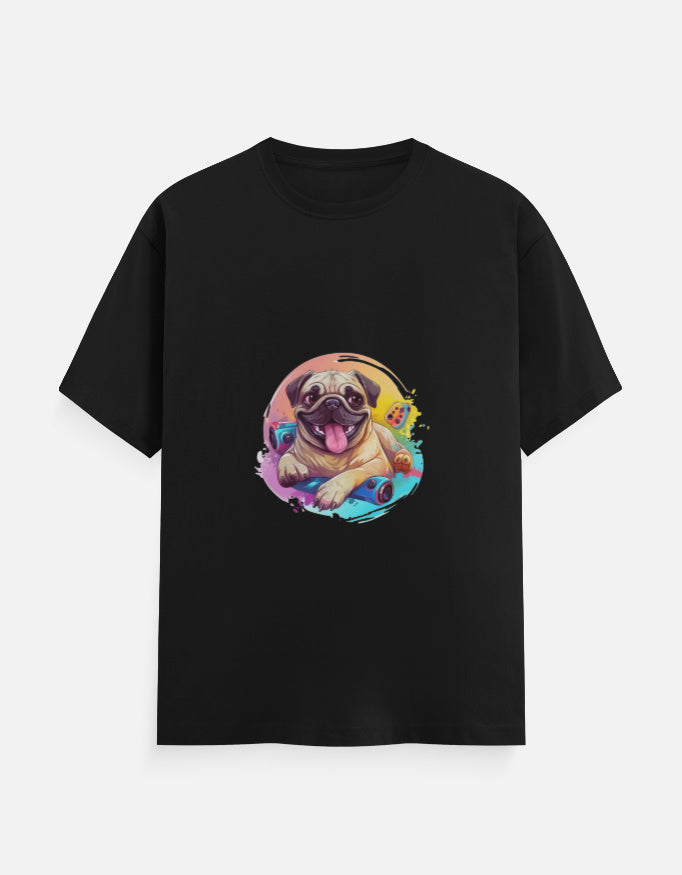Men's Dog Pug V3 Classic Crew T-Shirt