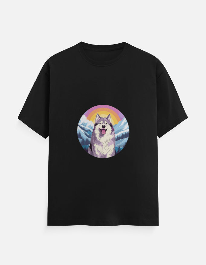 Men's Dog Husky Classic Crew T-Shirt