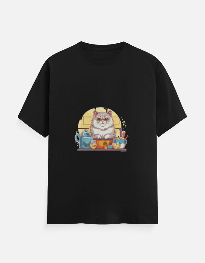 Men's Feline Persian Classic Crew T-Shirt