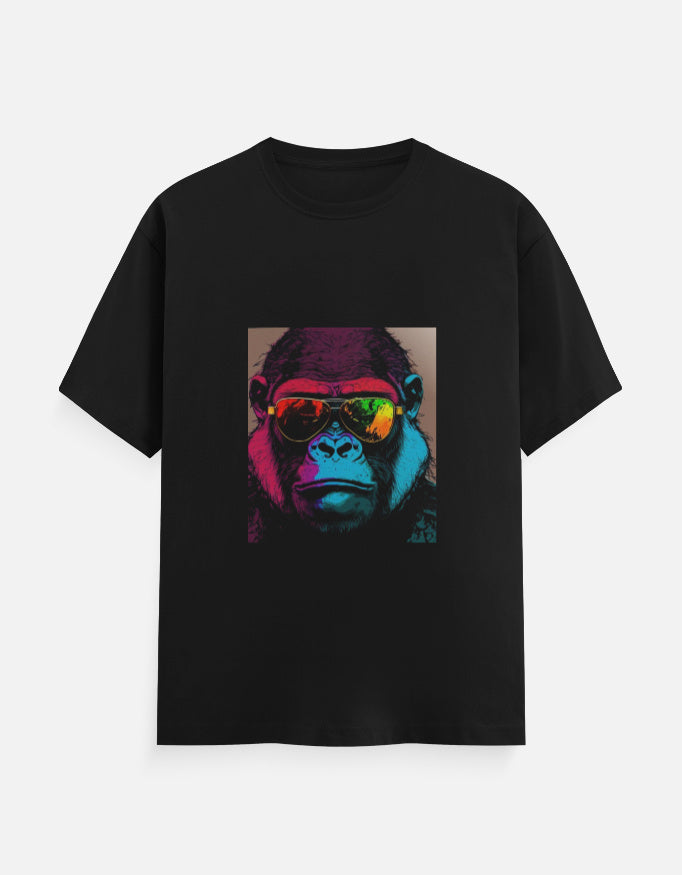 Men's Funky Chimp Glasses Classic Crew T-Shirt
