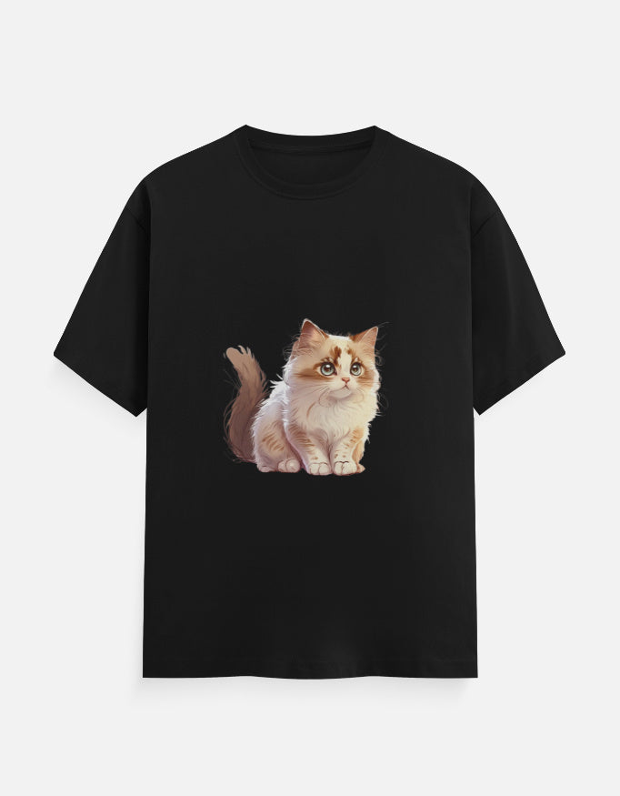 Men's Feline Cat Classic Crew T-Shirt