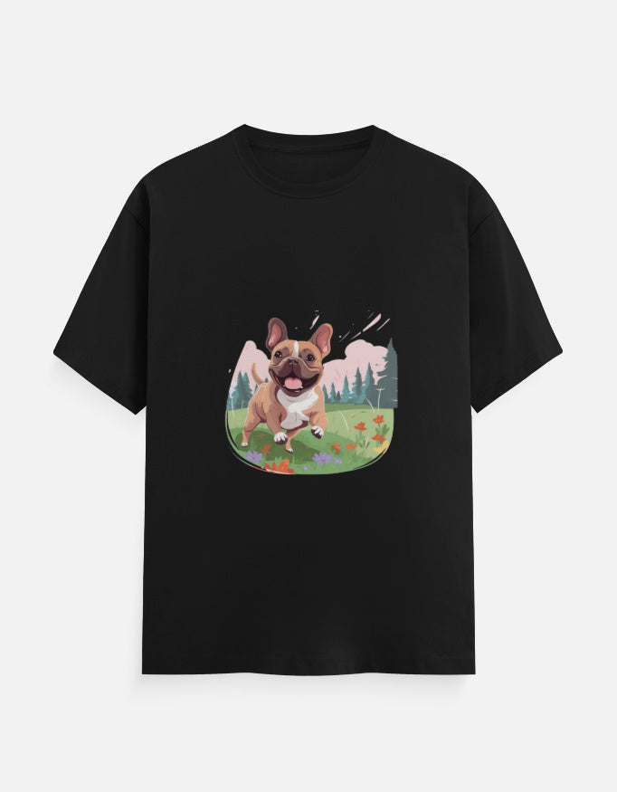 Men's Dog French Classic Crew T-Shirt