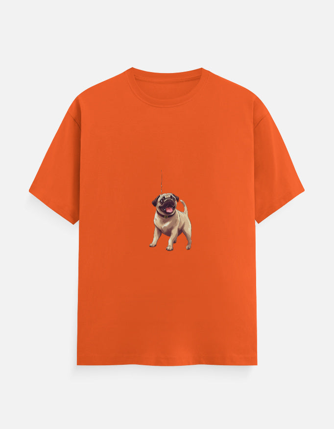 Men's Dog Pug Classic Crew T-Shirt