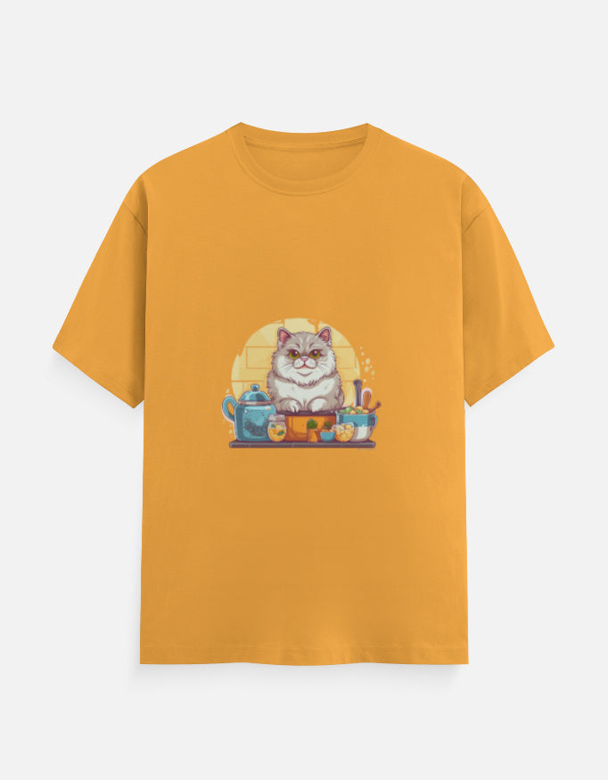 Men's Feline Persian Classic Crew T-Shirt