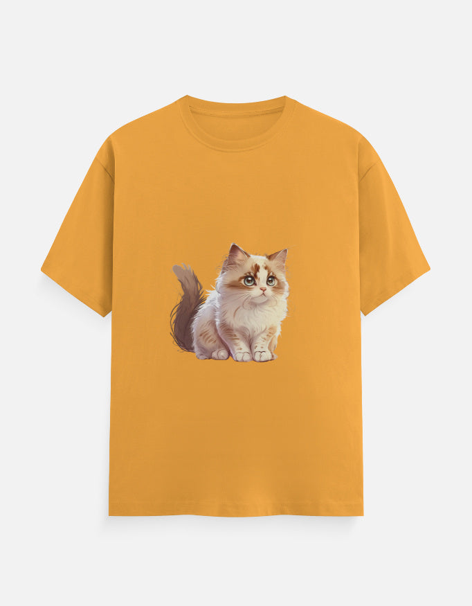 Men's Feline Cat Classic Crew T-Shirt