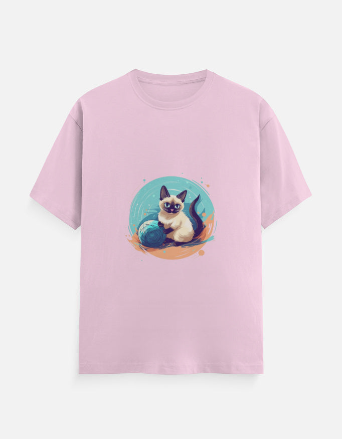 Men's Feline Siamese Classic Crew T-Shirt