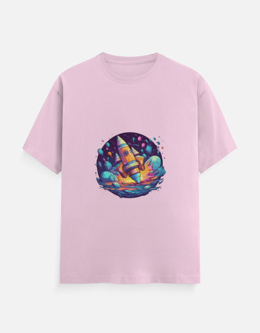Men's Galaxy Spaceship V2 Classic Crew T-Shirt