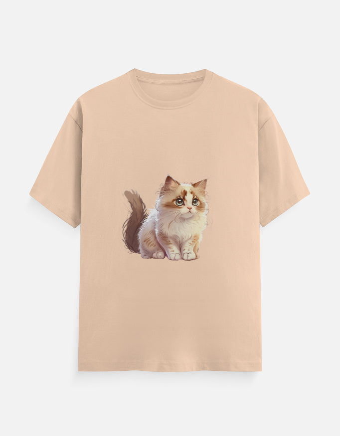Men's Feline Cat Classic Crew T-Shirt