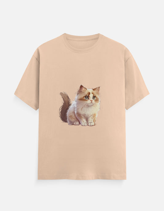 Men's Feline Cat Classic Crew T-Shirt