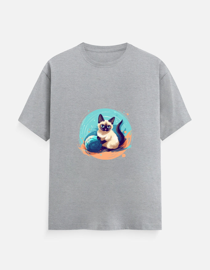 Men's Feline Siamese Classic Crew T-Shirt