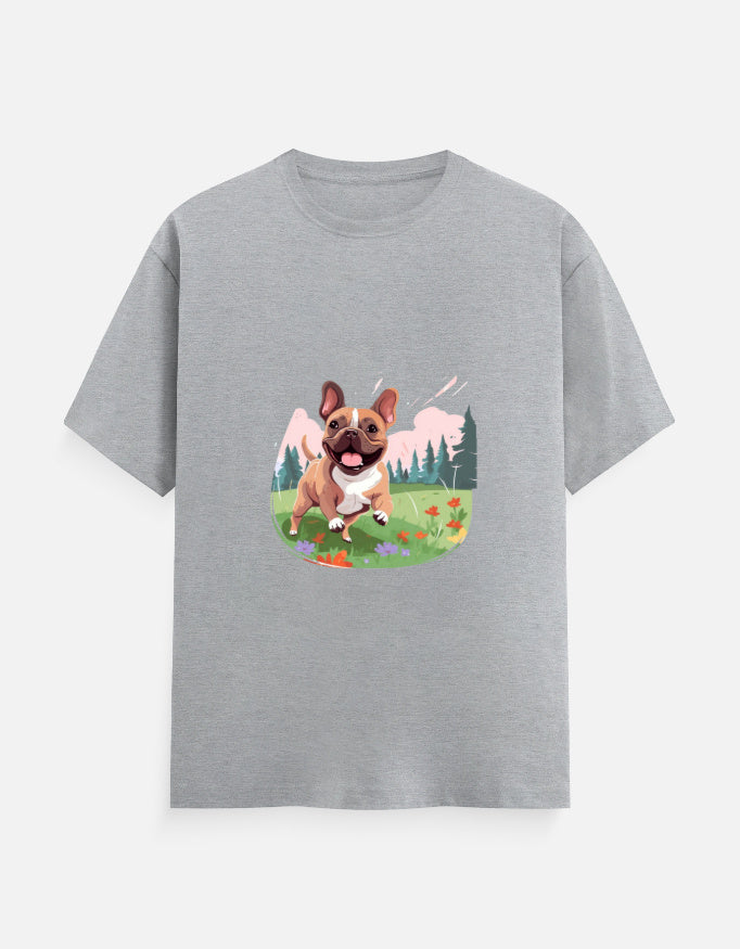 Men's Dog French Classic Crew T-Shirt