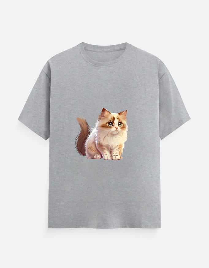 Men's Feline Cat Classic Crew T-Shirt
