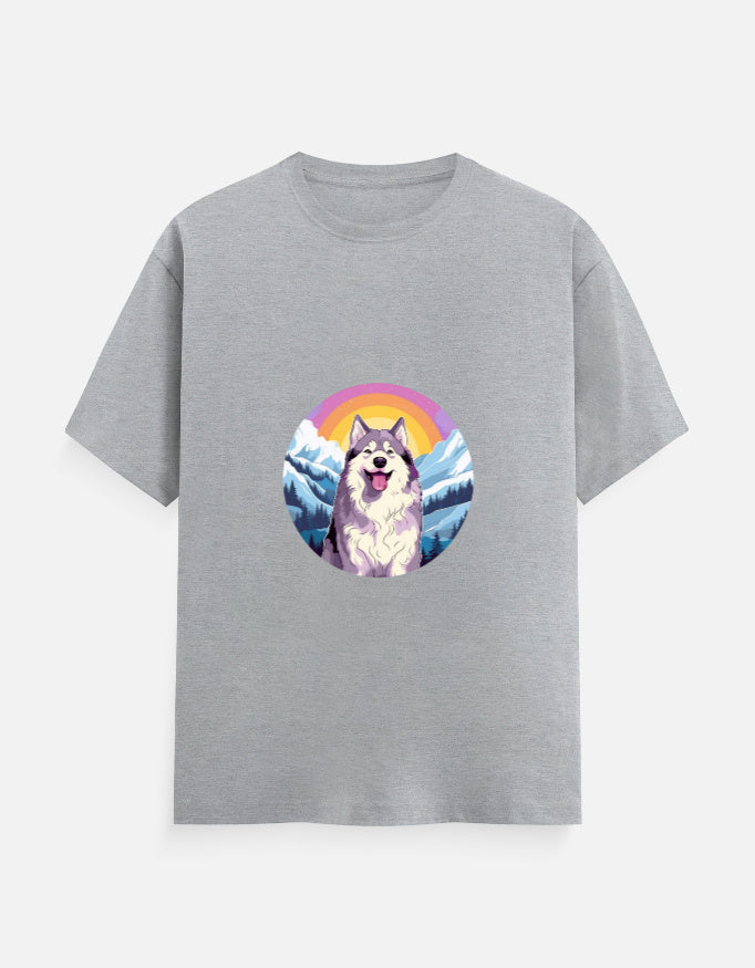 Men's Dog Husky Classic Crew T-Shirt