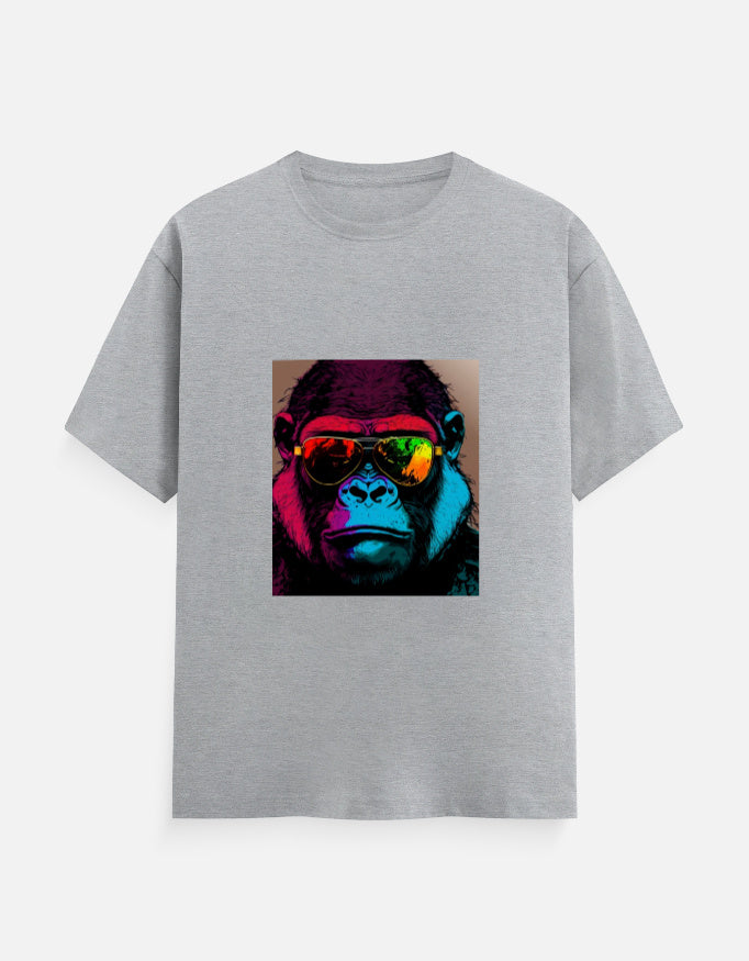 Men's Funky Chimp Glasses Classic Crew T-Shirt