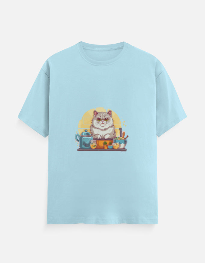 Men's Feline Persian Classic Crew T-Shirt