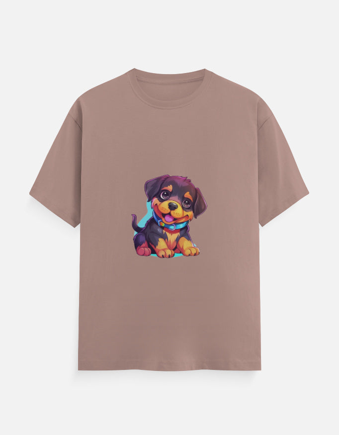 Men's Dog Rott Puppy Classic Crew T-Shirt