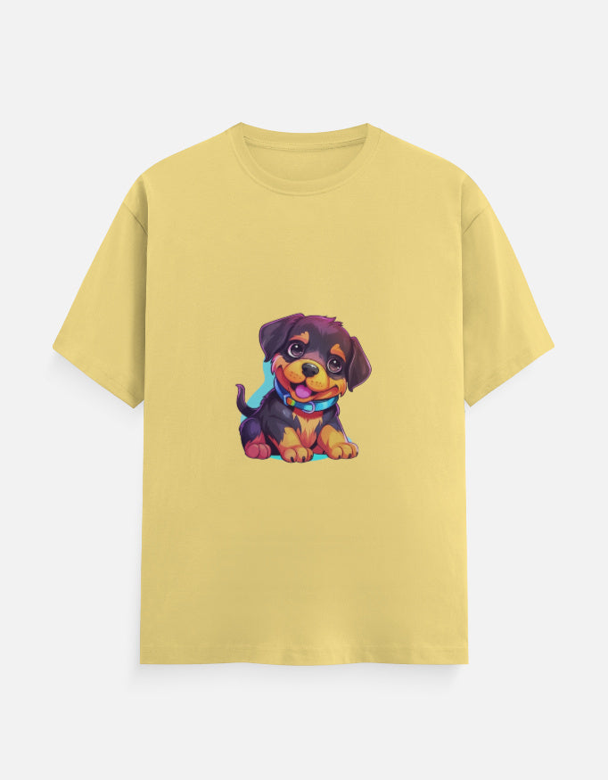 Men's Dog Rott Puppy Classic Crew T-Shirt