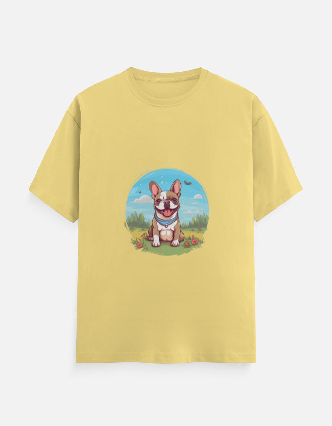 Men's Dog French V3 Classic Crew T-Shirt