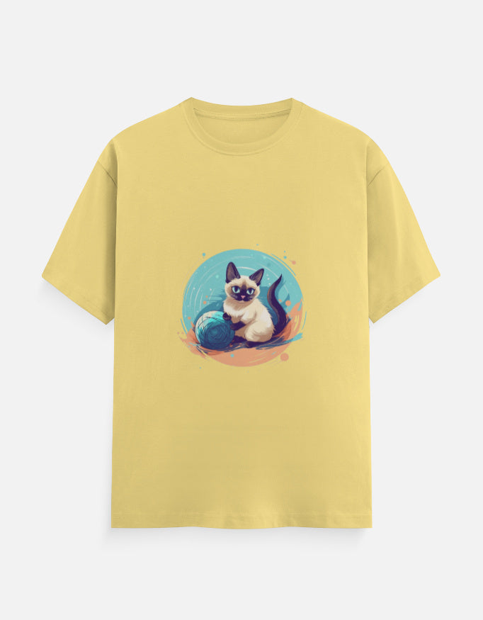 Men's Feline Siamese Classic Crew T-Shirt