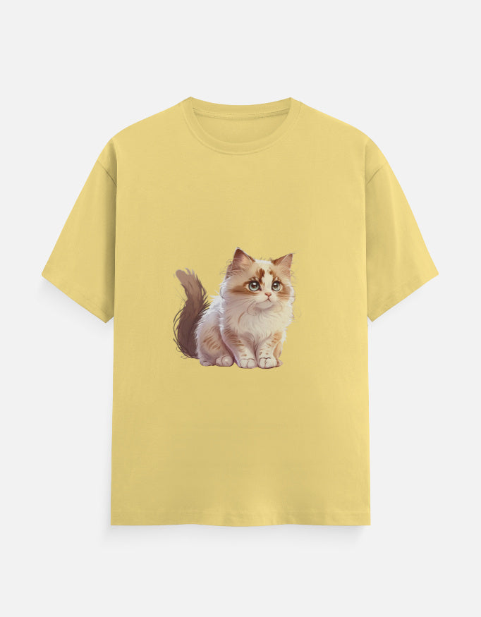 Men's Feline Cat Classic Crew T-Shirt