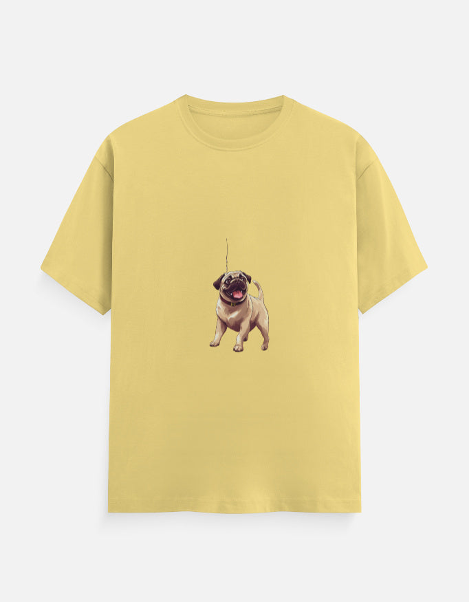 Men's Dog Pug Classic Crew T-Shirt