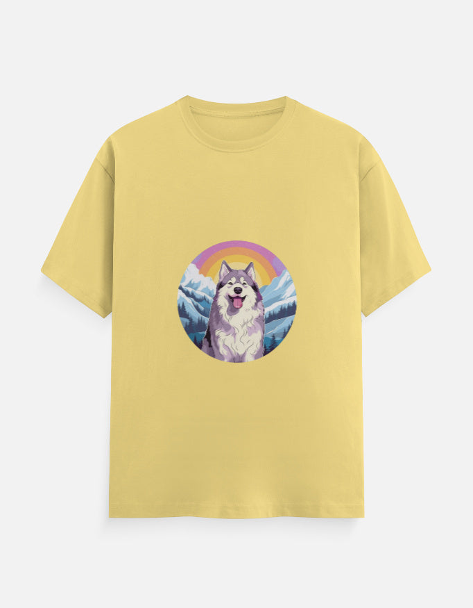 Men's Dog Husky Classic Crew T-Shirt