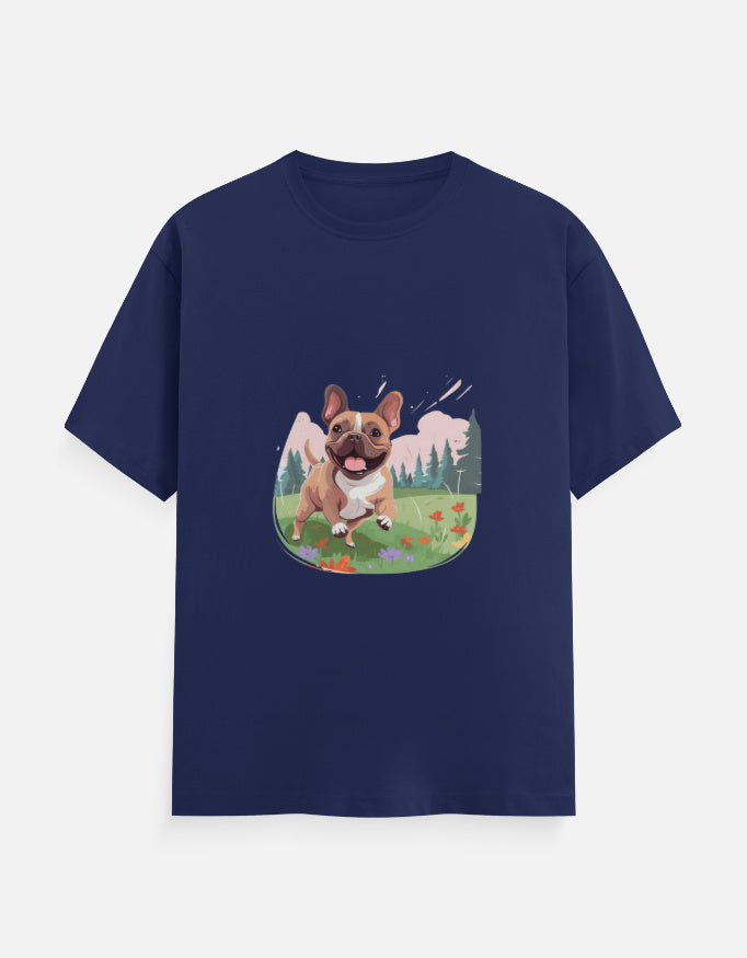 Men's Dog French Classic Crew T-Shirt