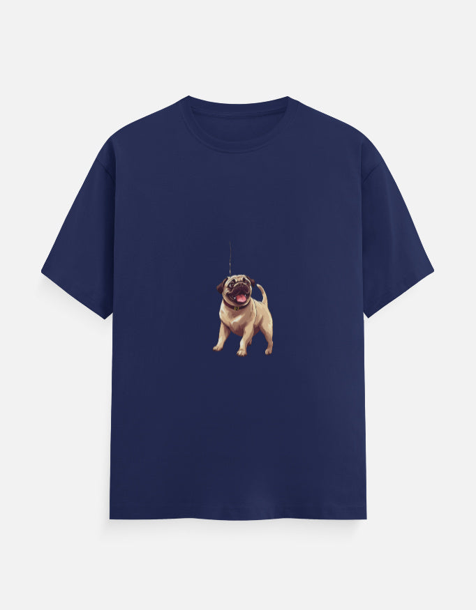 Men's Dog Pug Classic Crew T-Shirt