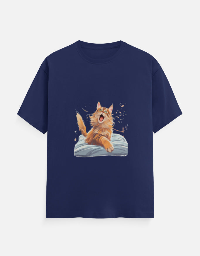 Men's Feline Maincoone Classic Crew T-Shirt