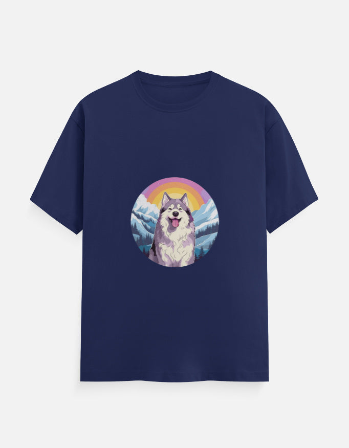 Men's Dog Husky Classic Crew T-Shirt