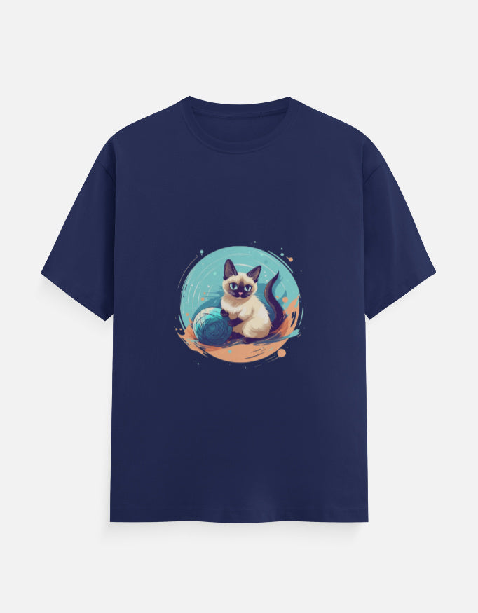 Men's Feline Siamese Classic Crew T-Shirt