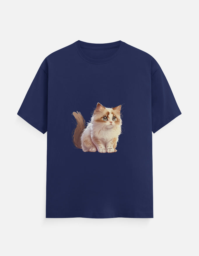 Men's Feline Cat Classic Crew T-Shirt
