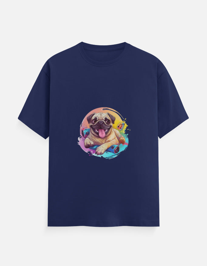 Men's Dog Pug V3 Classic Crew T-Shirt