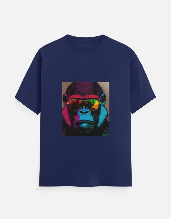 Men's Funky Chimp Glasses Classic Crew T-Shirt