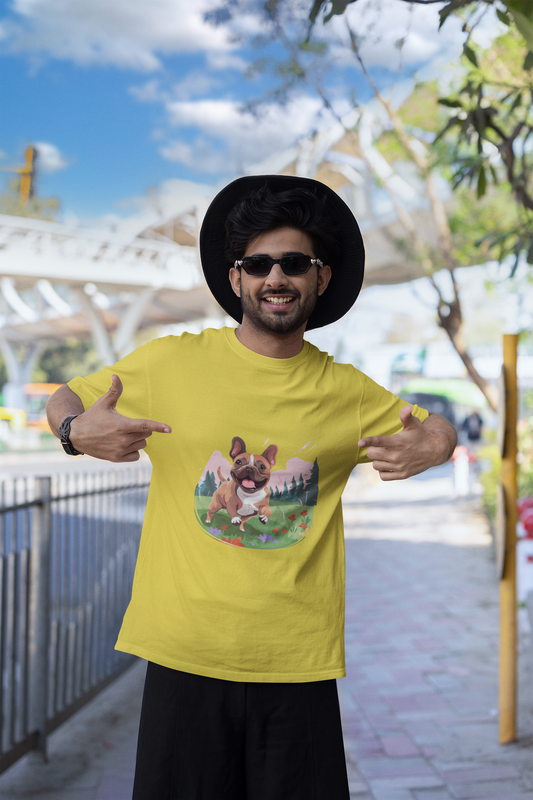 Men's Dog French Classic Crew T-Shirt