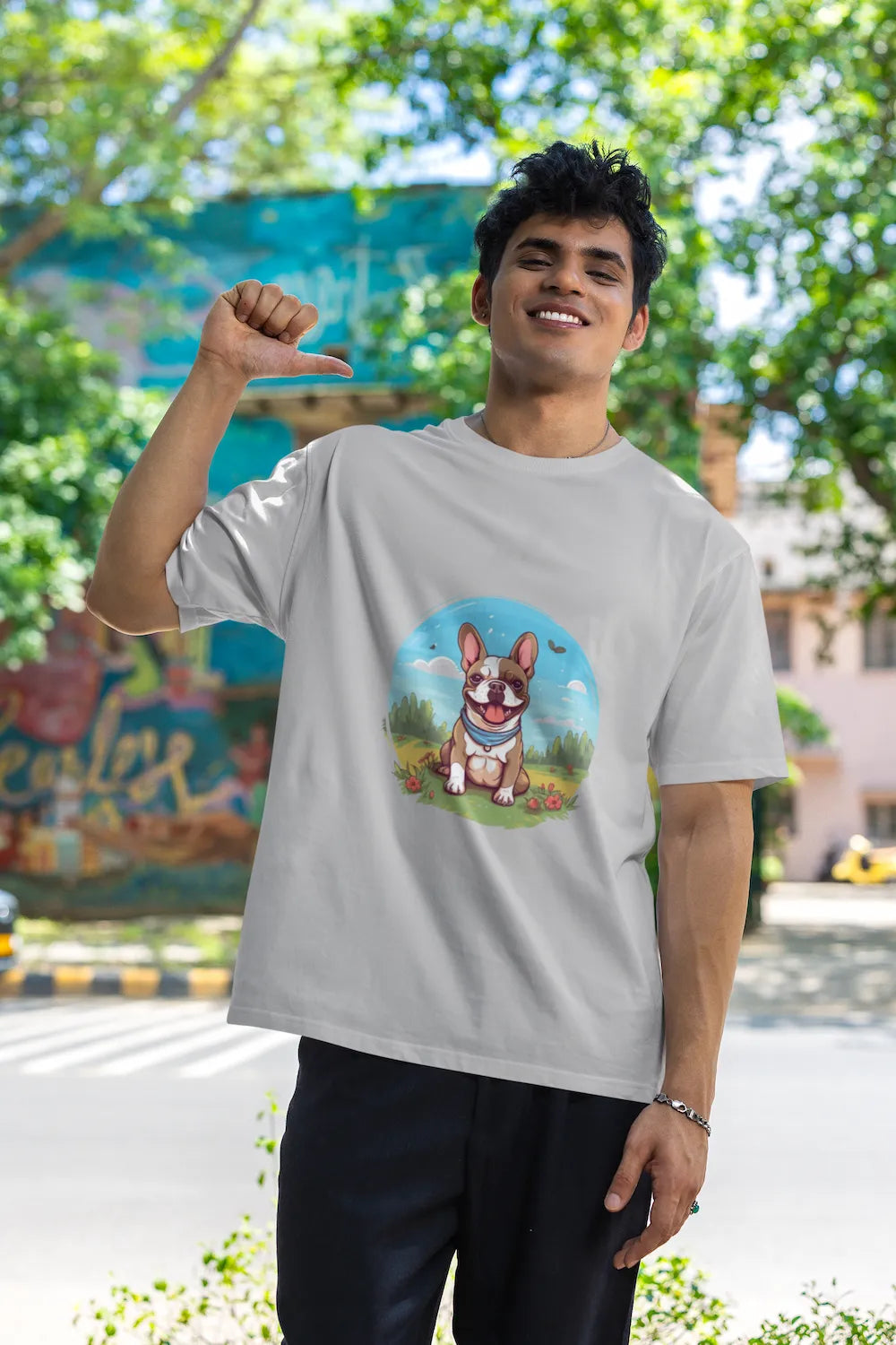 Men's Dog French V3 Classic Crew T-Shirt