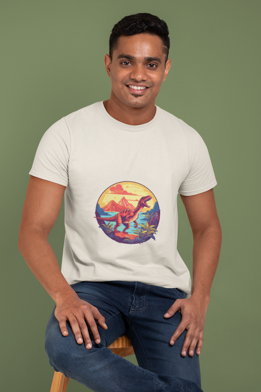 Men's Extinct Velociraptor V2 Classic Crew T-Shirt