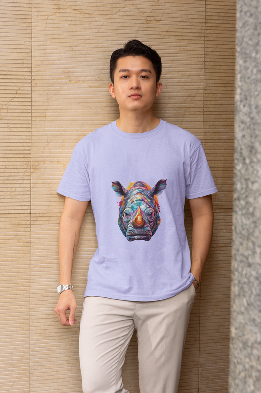 Men's Funky Rhino Classic Crew T-Shirt